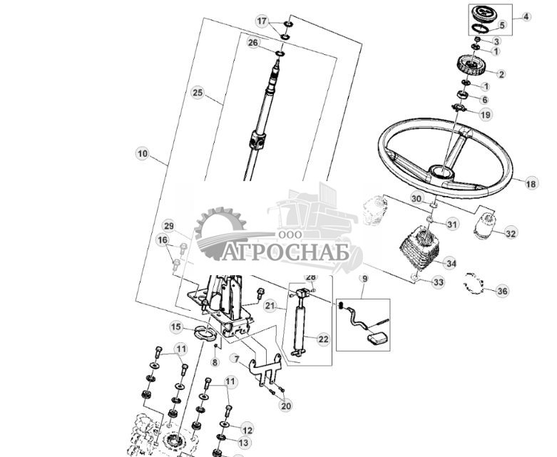 РУЛЕВАЯ КОЛОНКА, ОТКИДНАЯ - ST305282 471.jpg